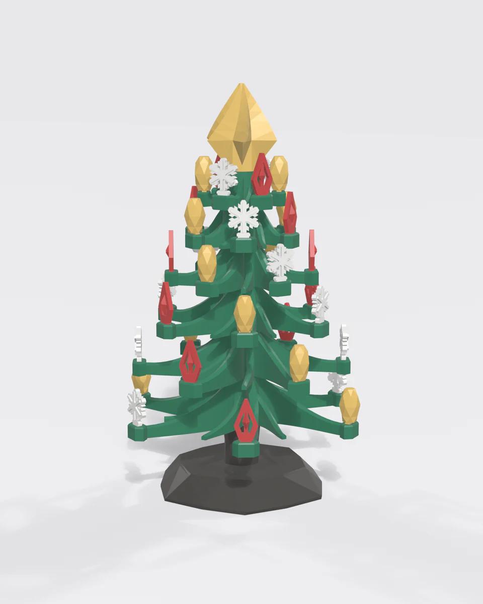 Weihnachtsbaum Spiralfächer